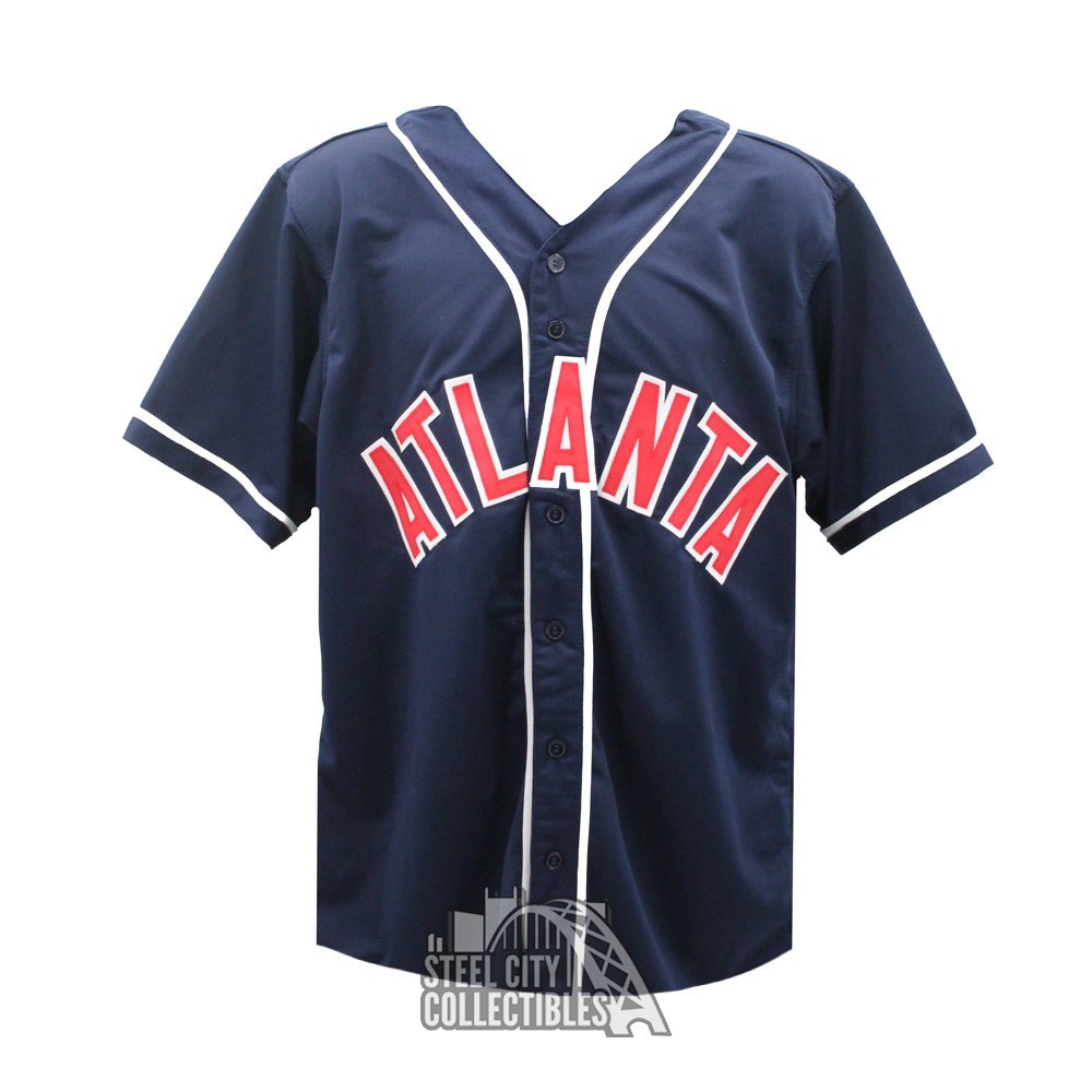 Ronald Acuna Signed Atlanta Braves Custom Navy MLB Jersey – SPORTSCRACK