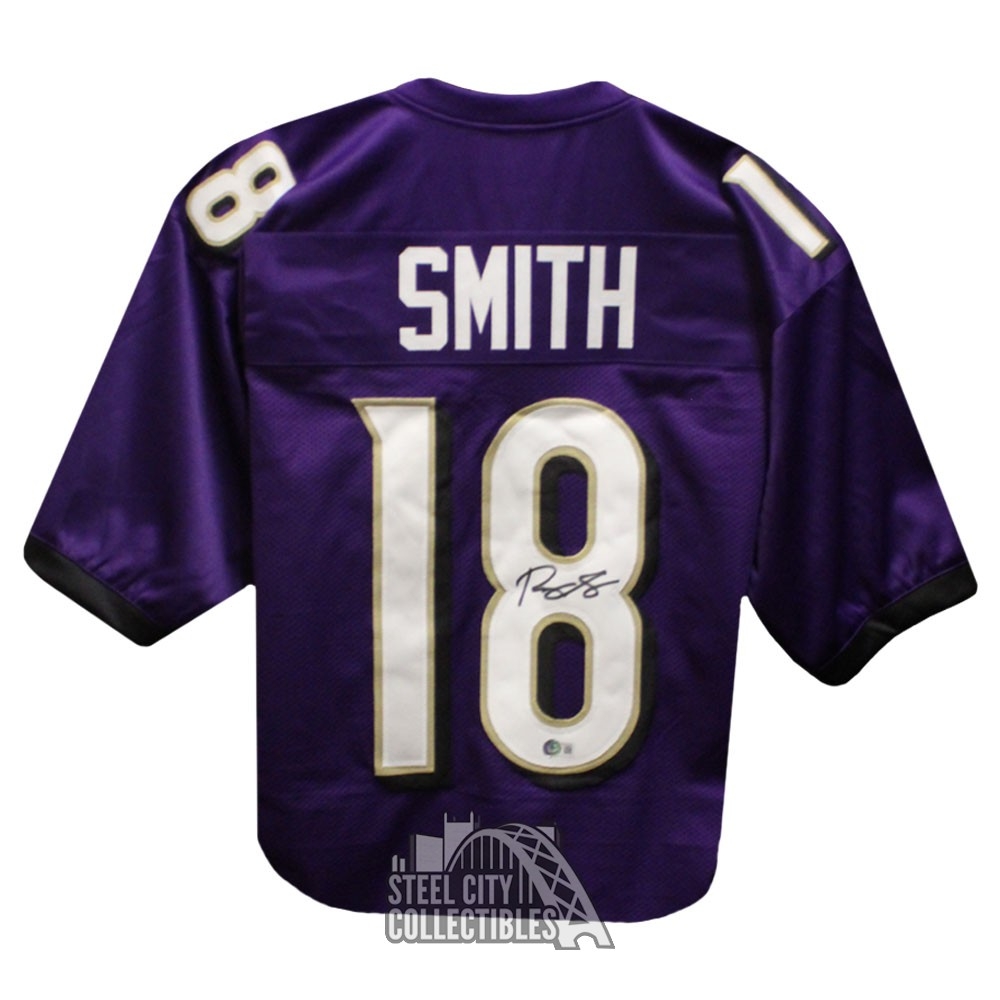 Roquan Smith Autographed Baltimore Custom Purple Football Jersey