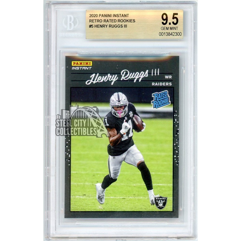 Henry Ruggs Rookie Henry Ruggs 2020 Panini Instant Rated Rookie Card #5 BGS 9.5 | Steel ...