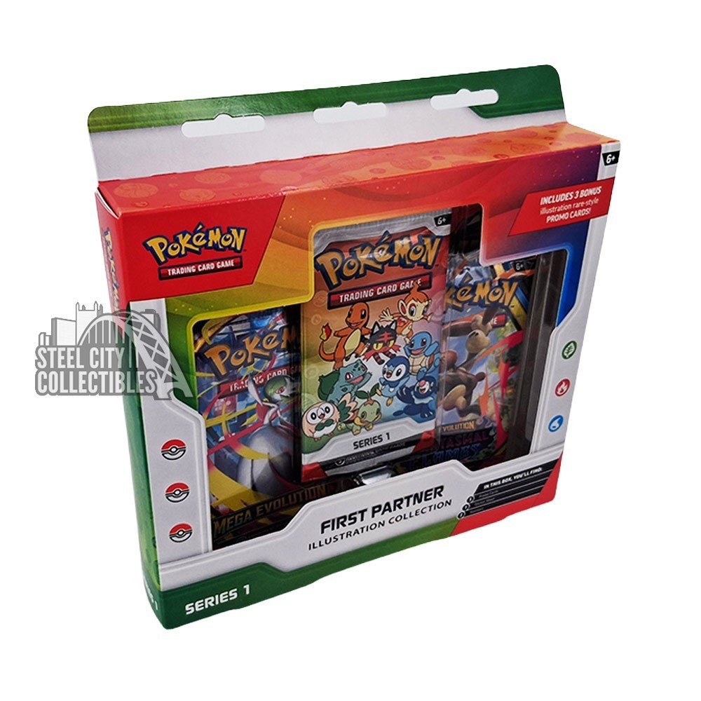 新品 First Partner series 1 BOX Pokemon Series 1 First Partner Illustration Collection Box | Steel