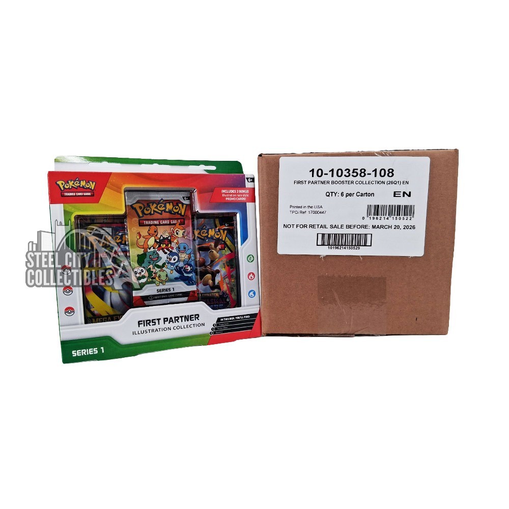 Pokemon Series 1 First Partner Illustration Collection 6-Box Case
