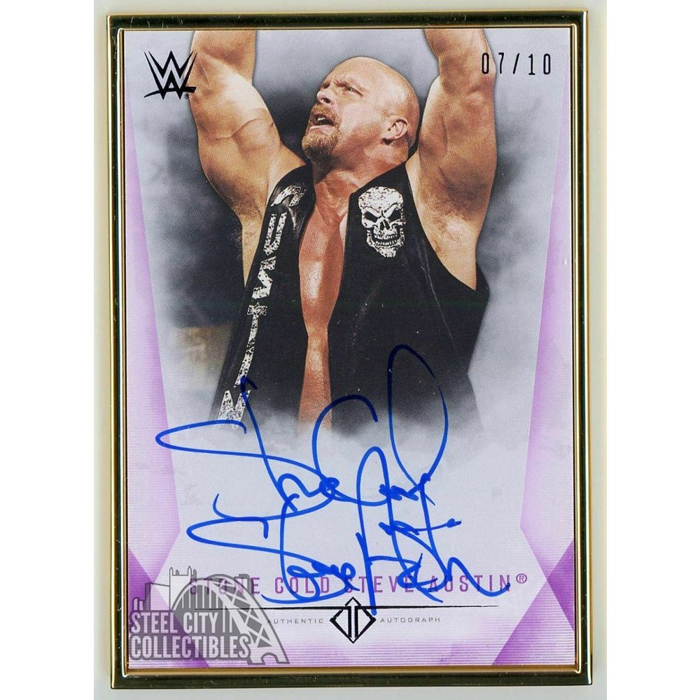 Stone Cold Steve Austin Signed Shikishi Japanese Art Board BAS COA WWE Autograph 