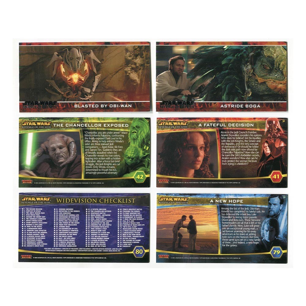 2005 Topps Star Wars Episode 3: Revenge of the Sith Widevision