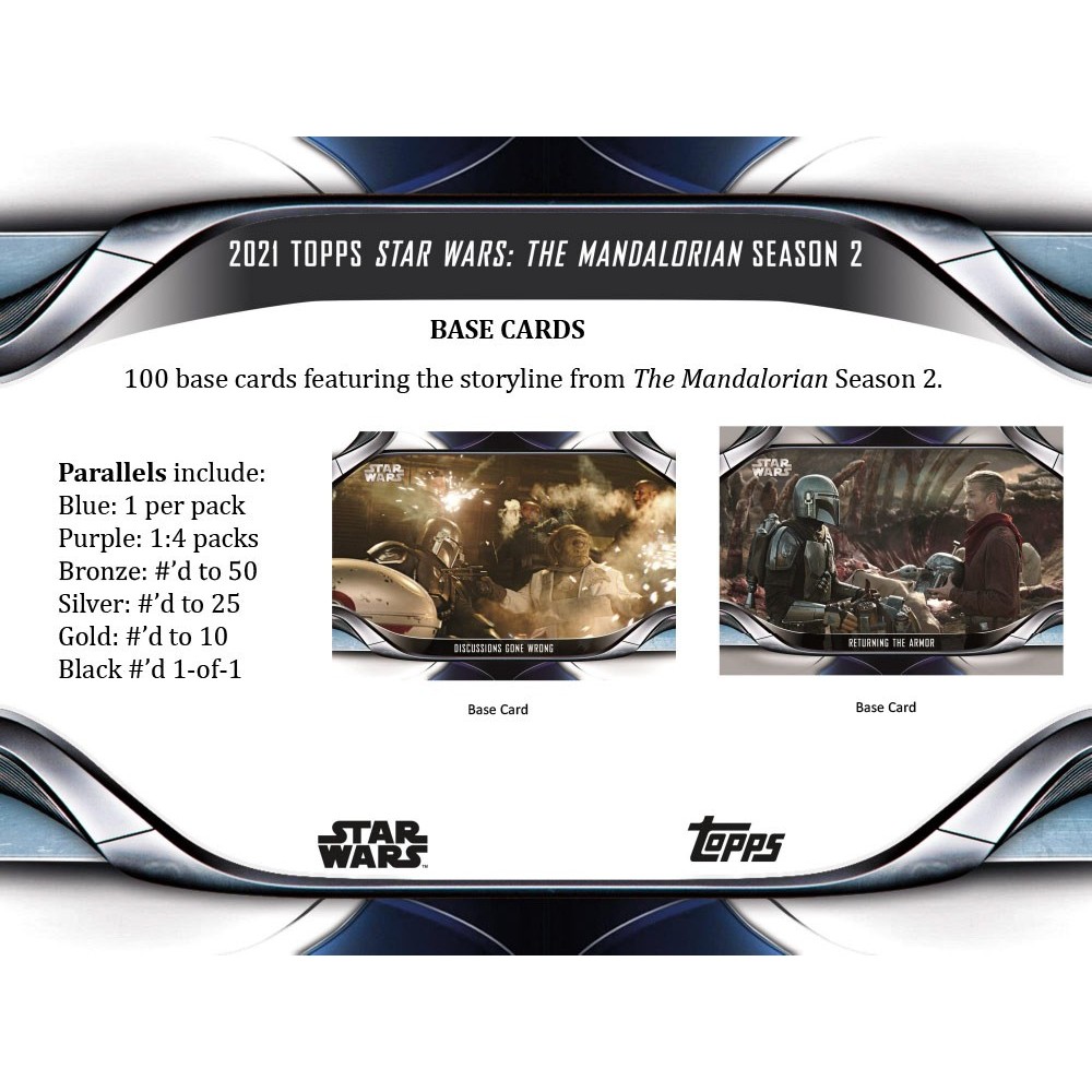 2021 Topps Star Wars The Mandalorian Series 2 Blaster Box | Steel