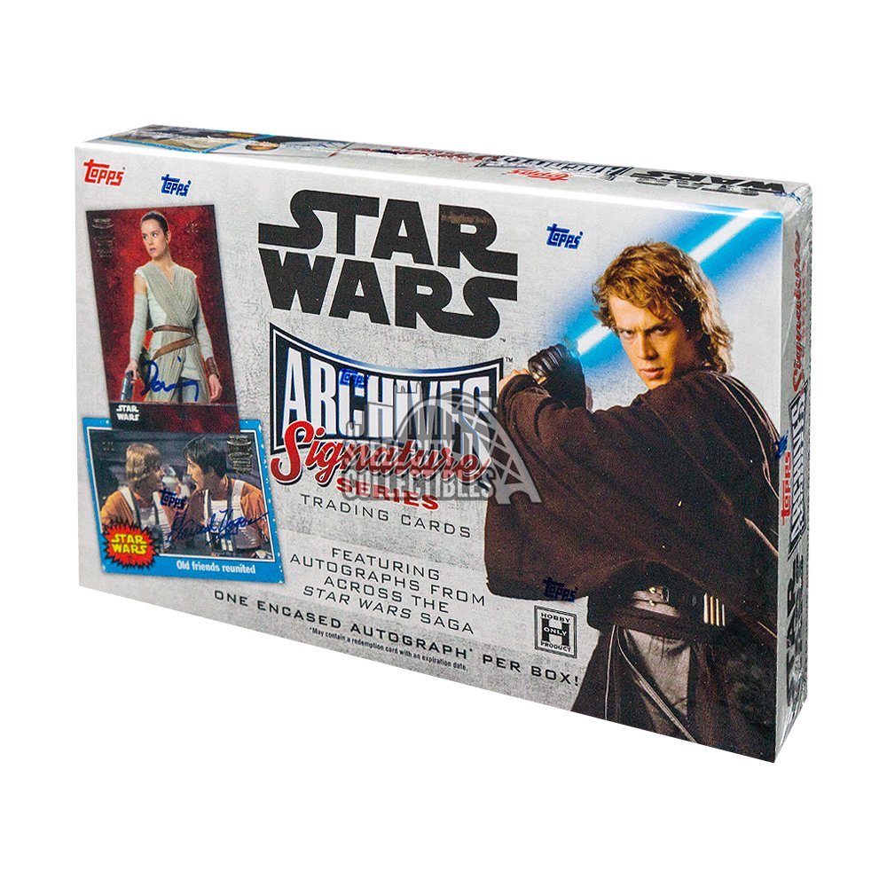 2018 topps star wars archives signature series hobby box