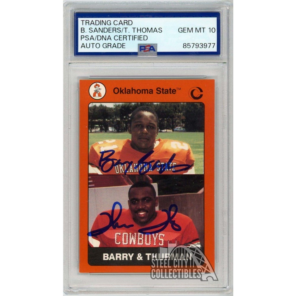 Barry Sanders Thurman Thomas 1991 Collegiate Collection Dual
