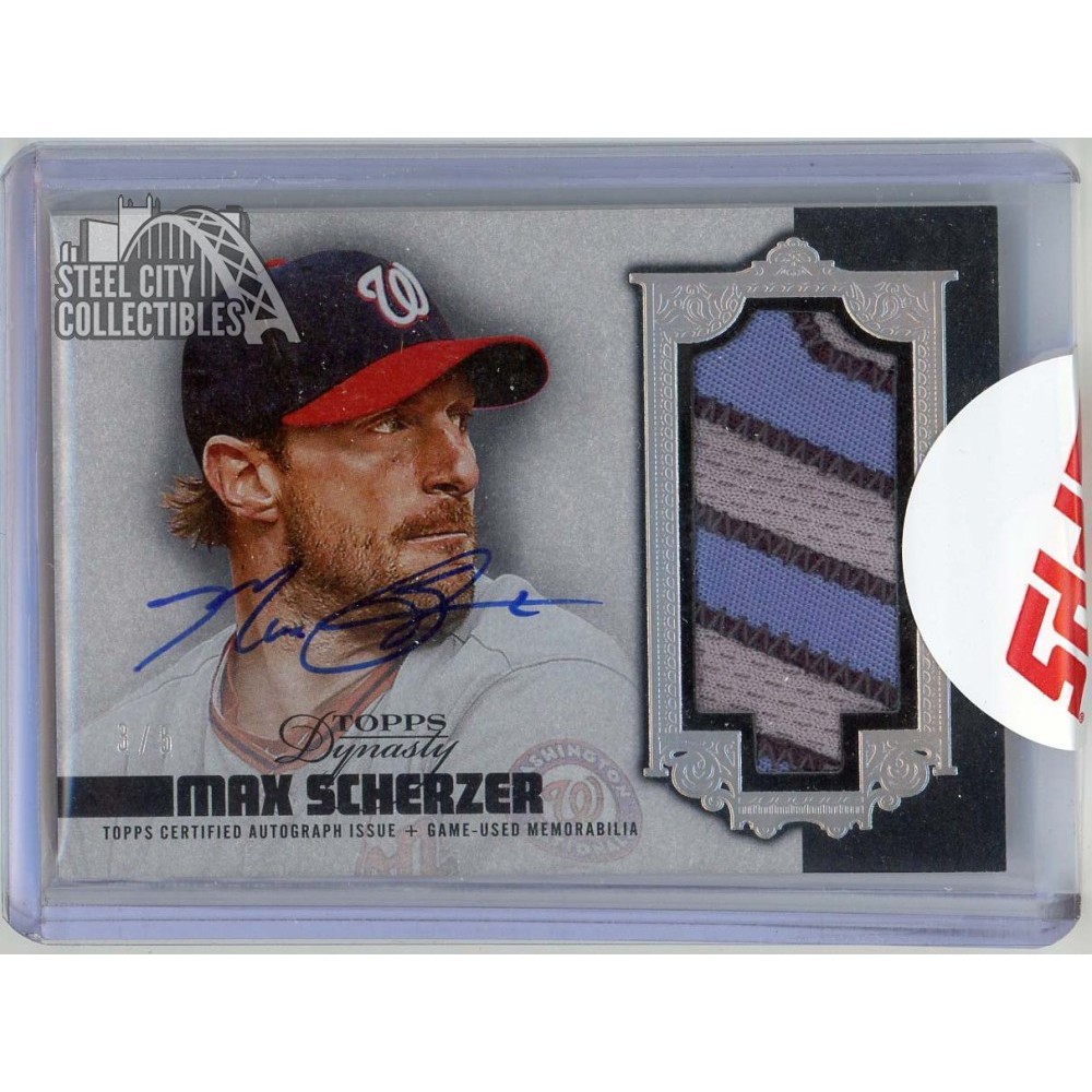 2019 Topps Dynasty Max Scherzer Auto Patch マックス シャーザー