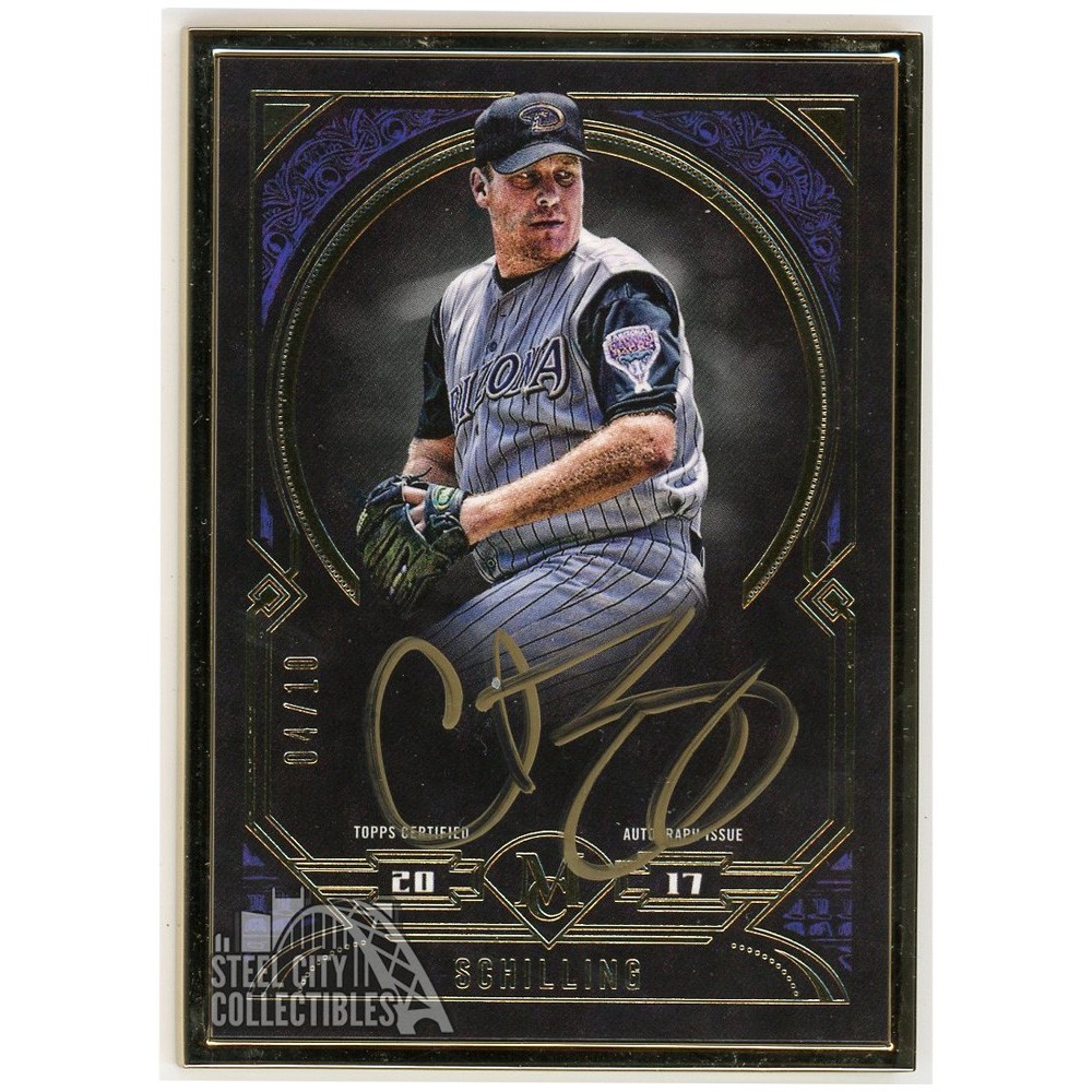 Curt Schilling 2017 Topps Museum Collection Gold Framed Autograph