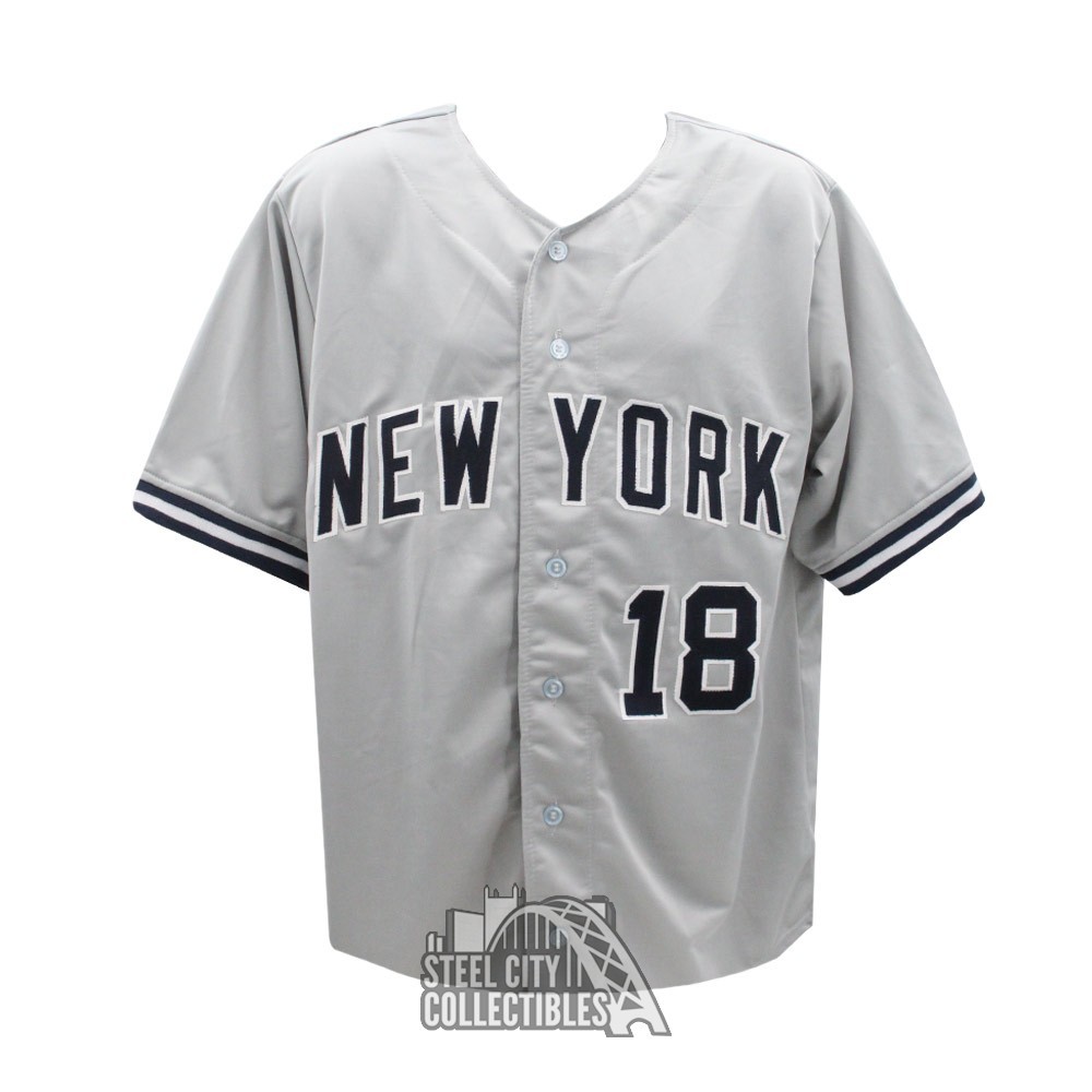 Scott Brosius 98 WS MVP Autographed New York Custom Gray Baseball Jersey BAS Steel City Collectibles
