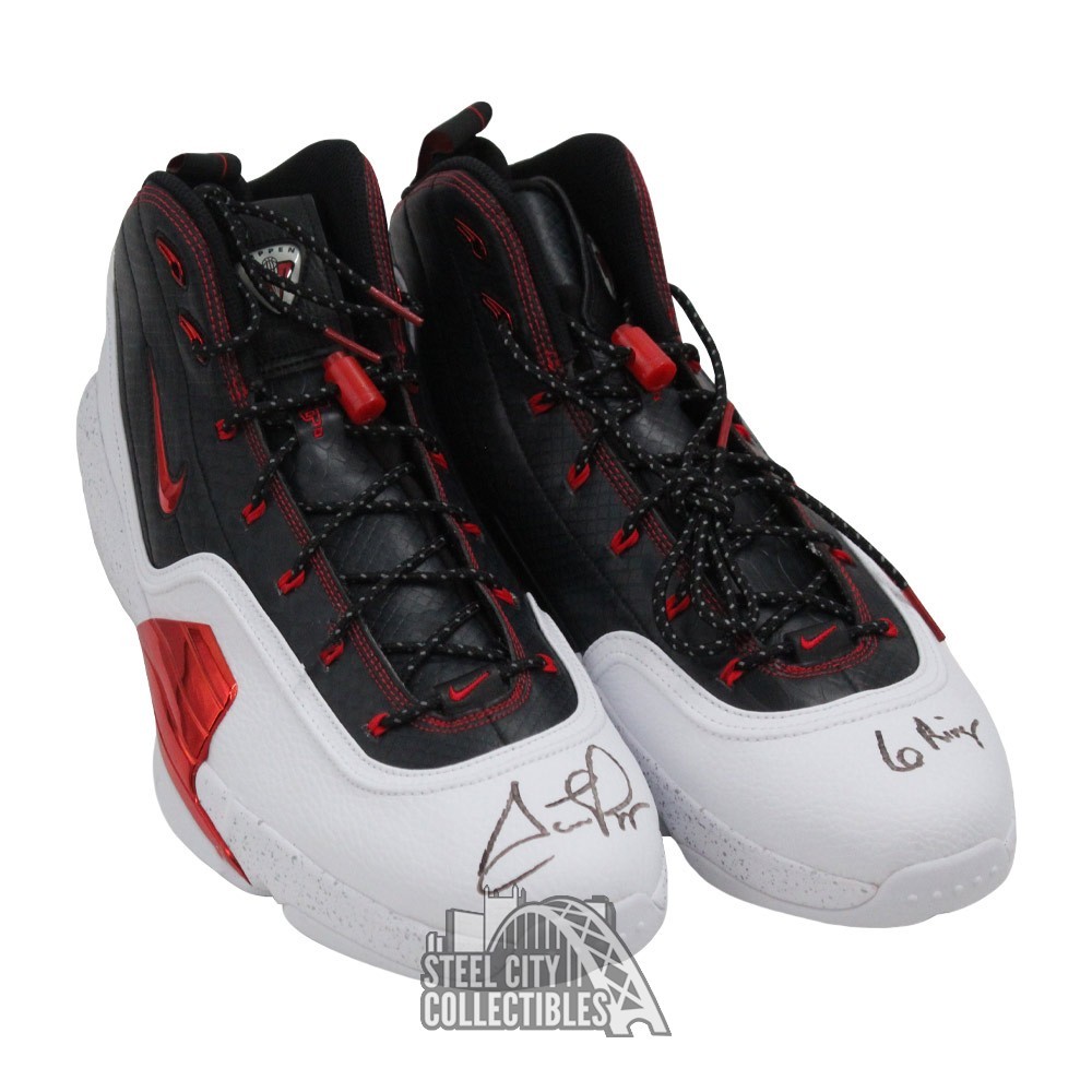 Peculiar llorar Converger Scottie Pippen 6 Rings Autographed Nike Basketball Shoes - JSA LOA | Steel  City Collectibles