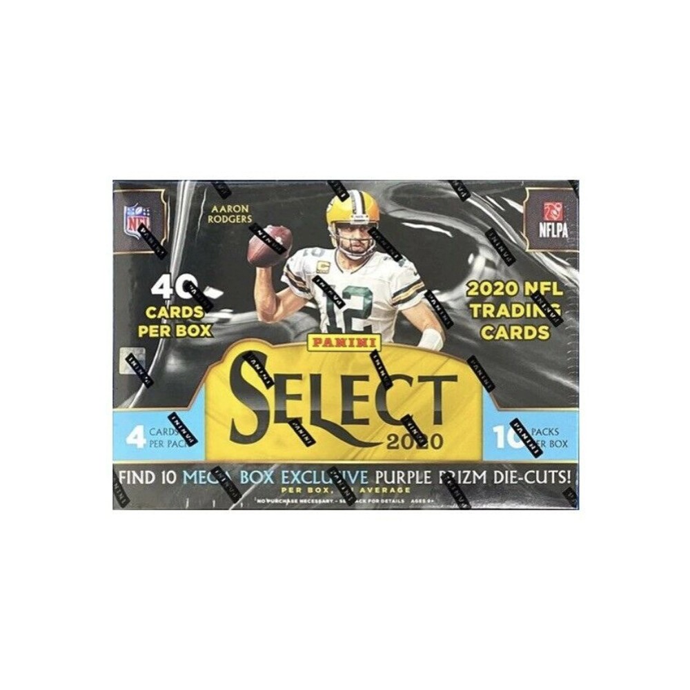 2020 Panini Select Football Mega Box Purple Prizm Die Cuts Steel