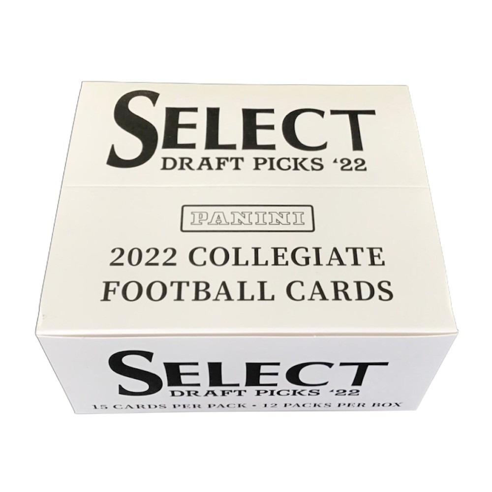 2022 Panini Select Draft Picks Football Jumbo Value 12Pack Box (Light