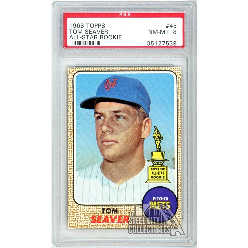 Tom Seaver 1968 Topps All-Star Rookie Card #45 PSA 8 NM-MT (539