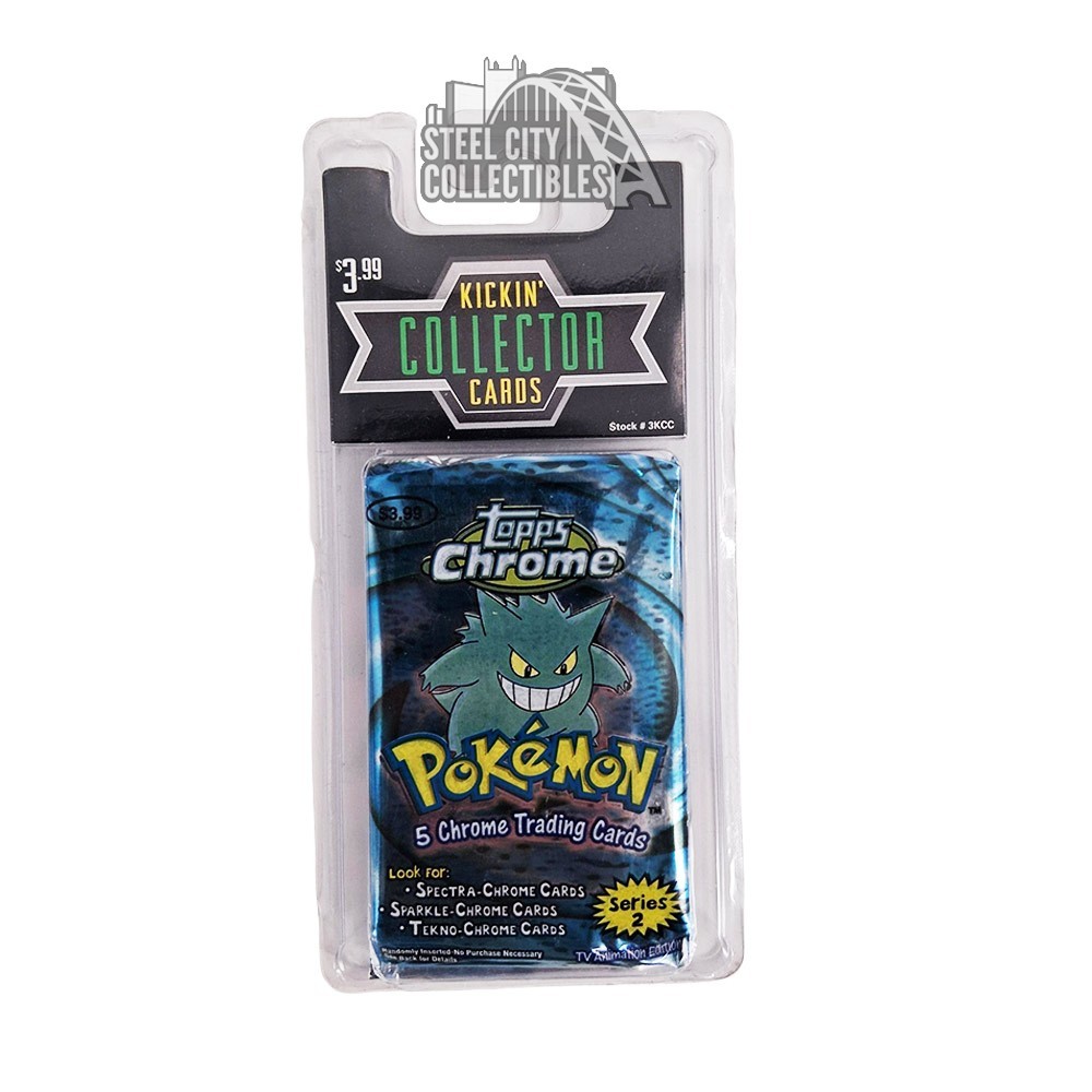2000 Topps Chrome Pokemon Series 2 Blister Pack | Steel City