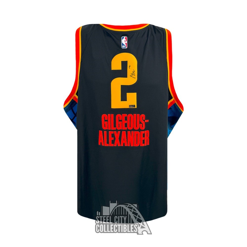 Shai Gilgeous-Alexander Autographed Oklahoma City Thunder Black
