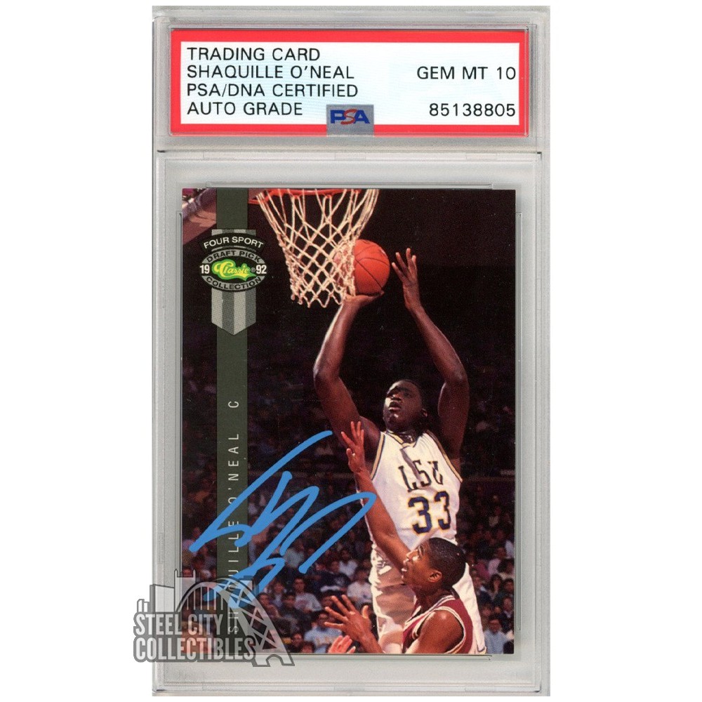 Shaquille O'Neal 1992 Classic Four Sport Draft Pick Collection