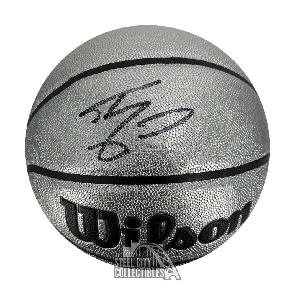 Shaquille O'Neal Autographed Platinum Wilson Basketball - BAS