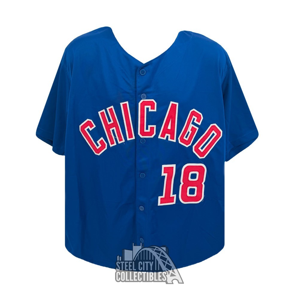 Shota Imanaga Autographed Chicago Custom Blue Kanji Baseball