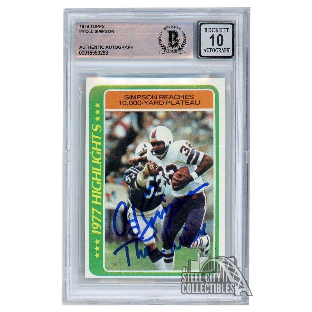 OJ Simpson 1978 Topps Highlights OJ Simpson 1978 Topps Highlights