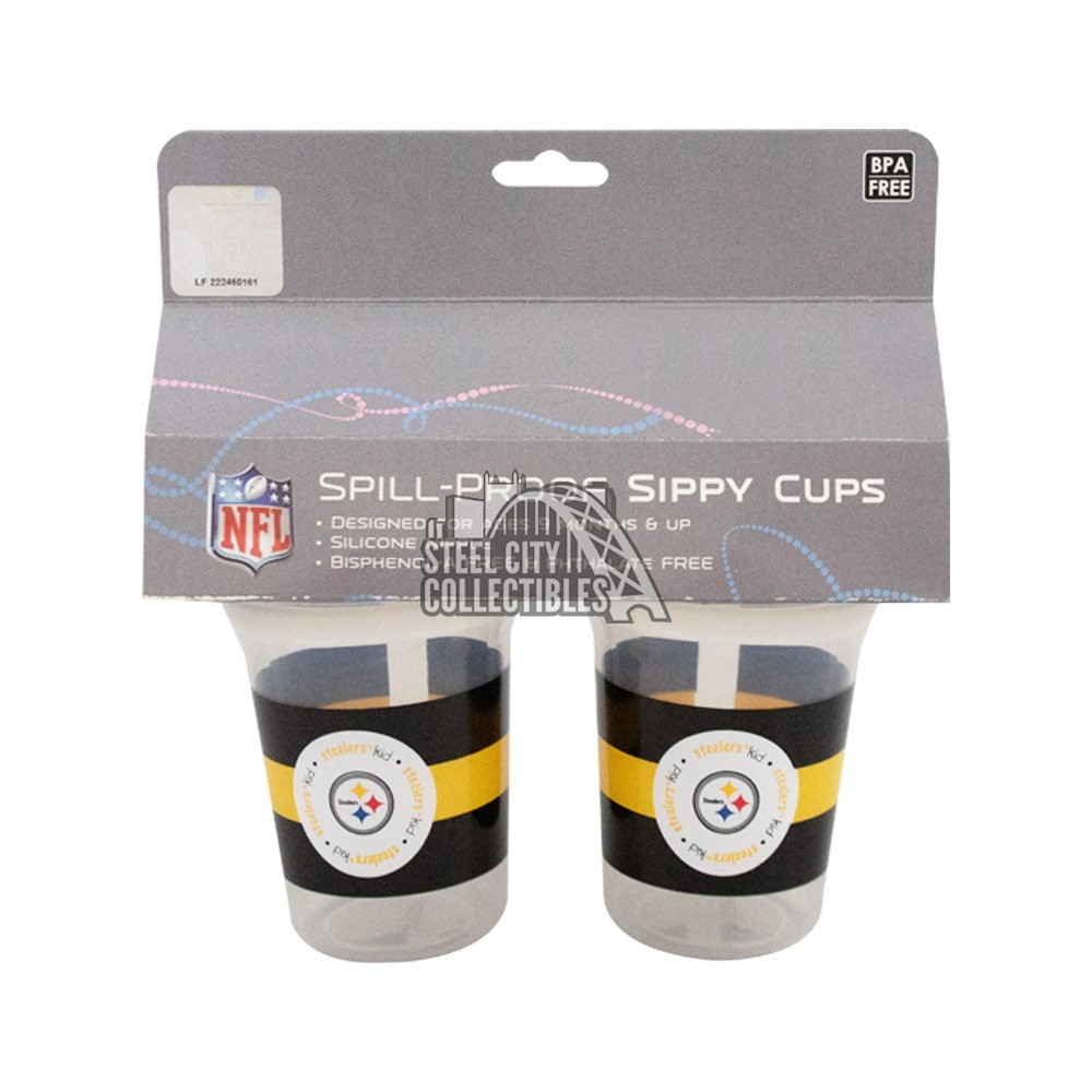 Pittsburgh Steelers Spill-Proof Sippy Cup 2-Pack | Steel City Collectibles