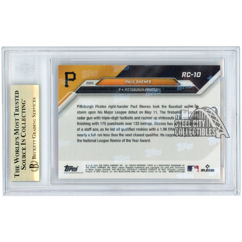 Paul Skenes 2024 Topps Now Rookie Cup Card #RC10 BGS 9.5 | Steel City Collectibles Paul Skenes 2024 Topps Now Rookie Cup Card #RC10 BGS 9.5 | Steel City Collectibles