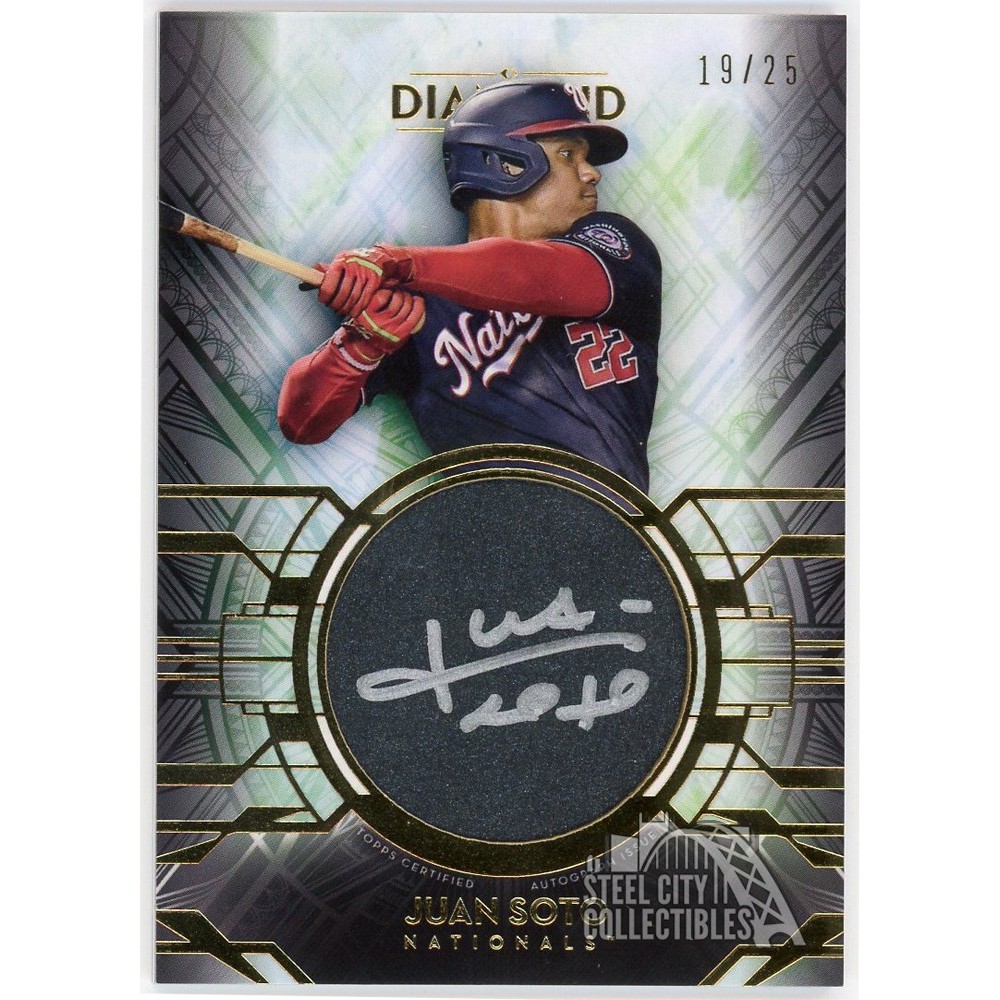 Juan Soto 2021 Topps Diamond Icons Silver Ink Autograph Card