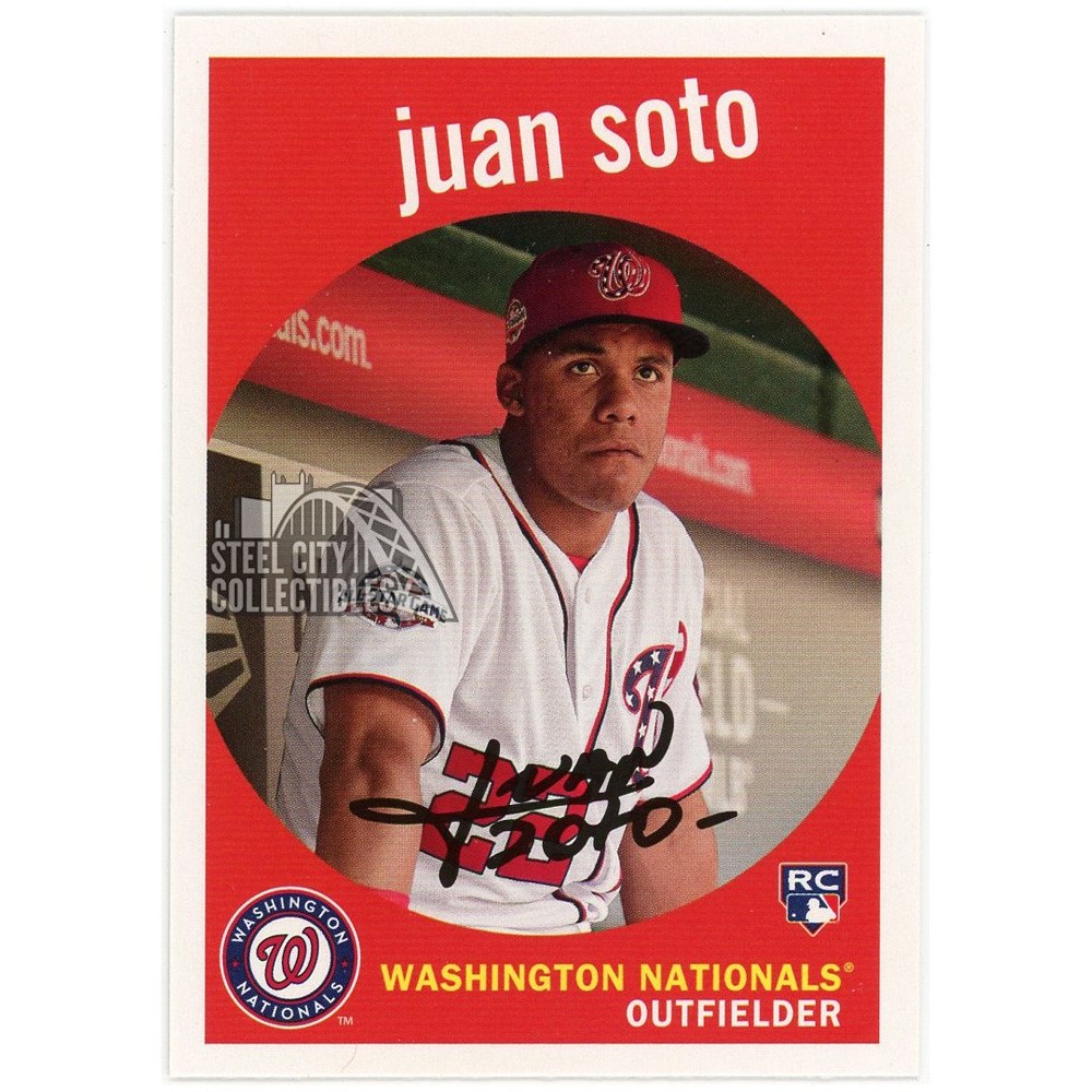 【Frank Thomas】2018 Topps Archives Rookie History Auto Reprint 直筆サインカード 99枚限定 Juan Soto 2018 Topps Archives Rookie Card #73 | Steel City
