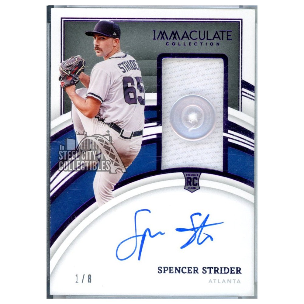 Spencer Strider 2022 Panini Immaculate Purple Autograph
