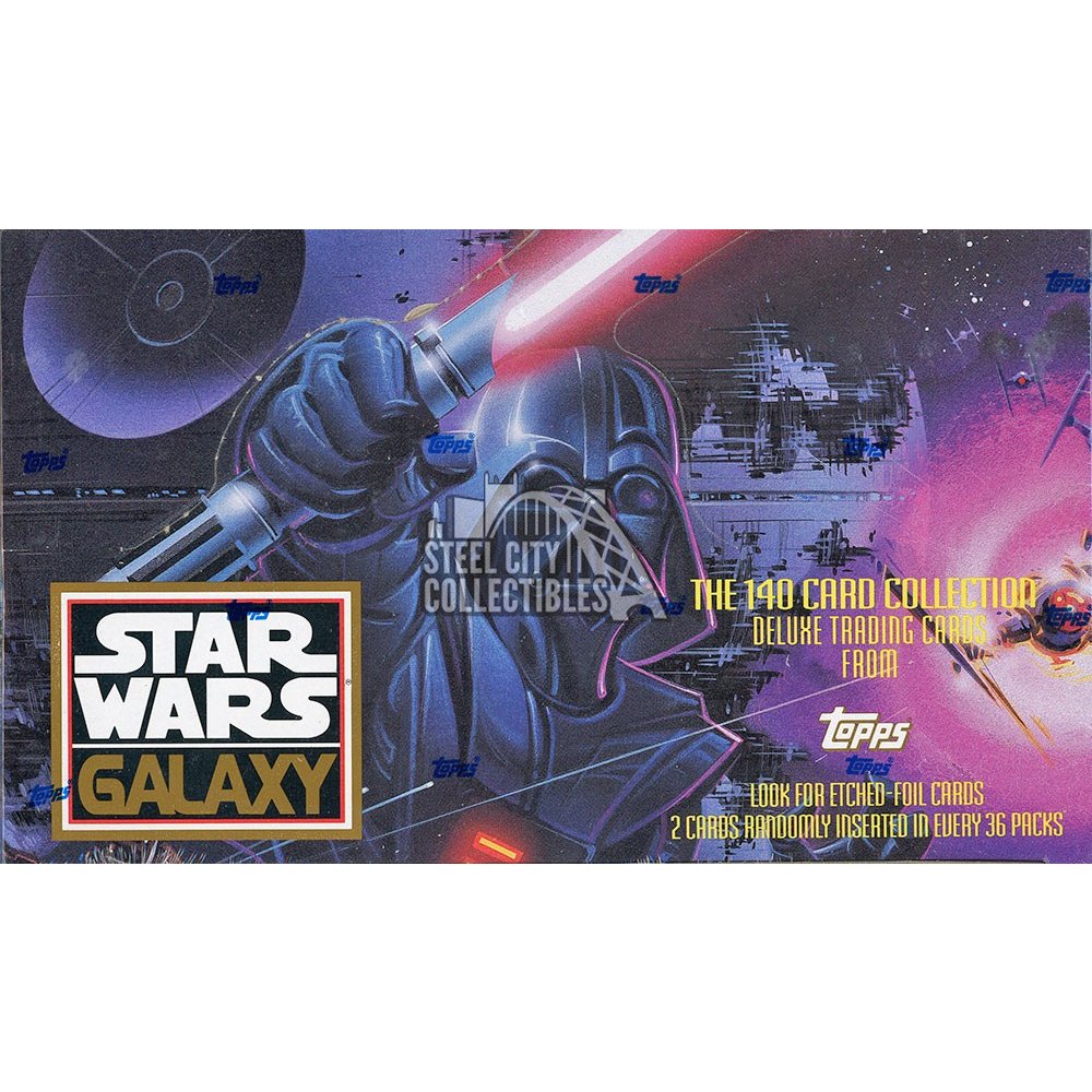star wars galaxy topps cards