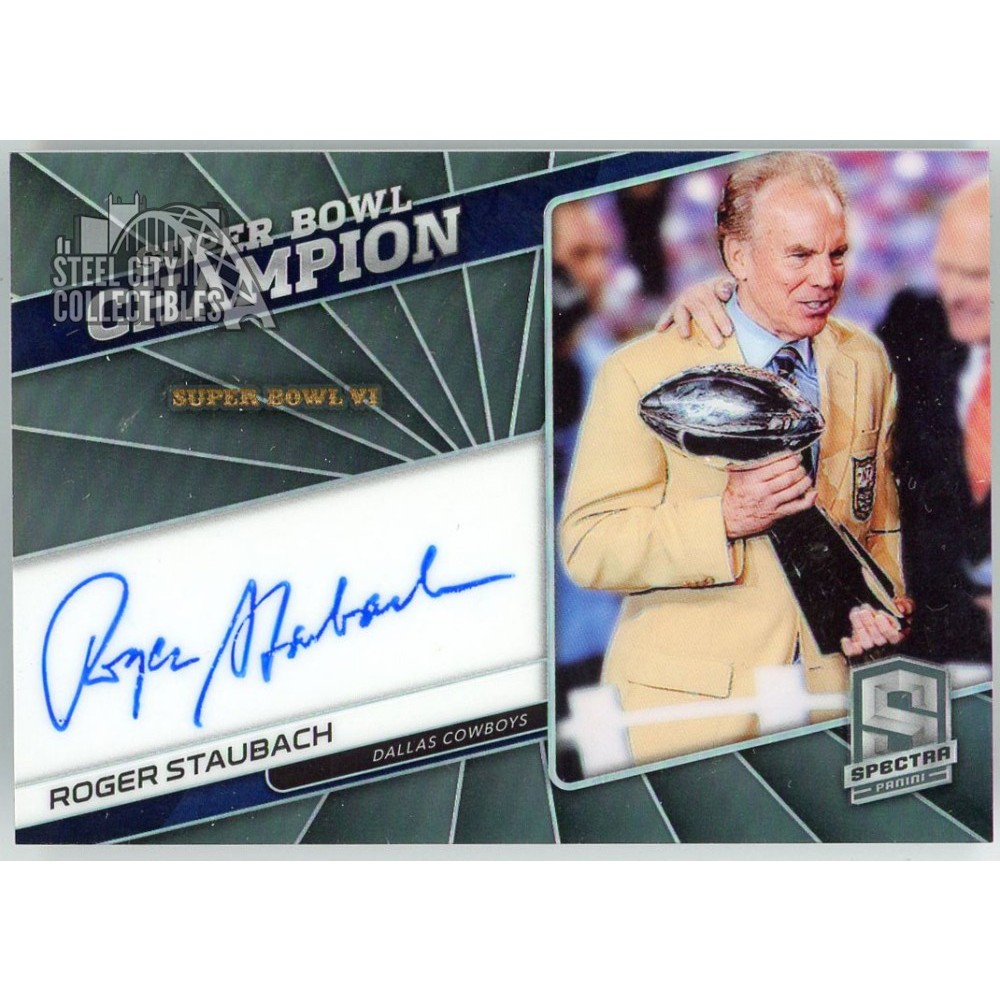 Roger Staubach 2019 Panini Spectra Super Bowl Autograph Card #SBS-RS 15/15  | Steel City Collectibles
