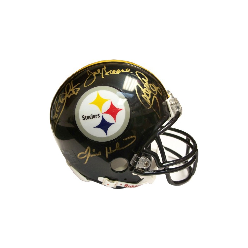 steel curtain autographed helmet
