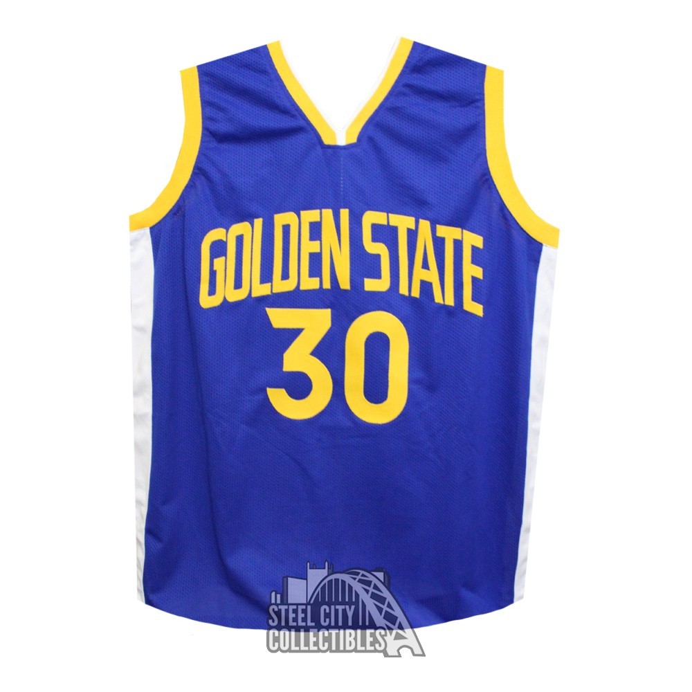 Golden State Warriors Stephen Curry Autographed Yellow Jordan Brand Jersey (Stain) Size 56 Beckett BAS #AC24258