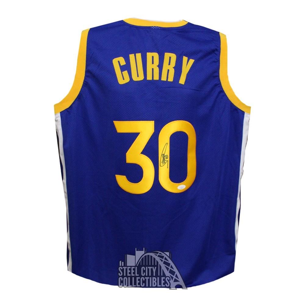 Stephen Curry Framed Signed Jersey JSA Golden State Warriors Autograph