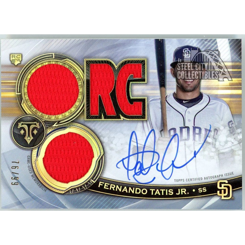 MLBカード　fernando tatis jr. RC relic auto Fernando Tatis Jr 2019 Topps Triple Threads Rookie Jersey