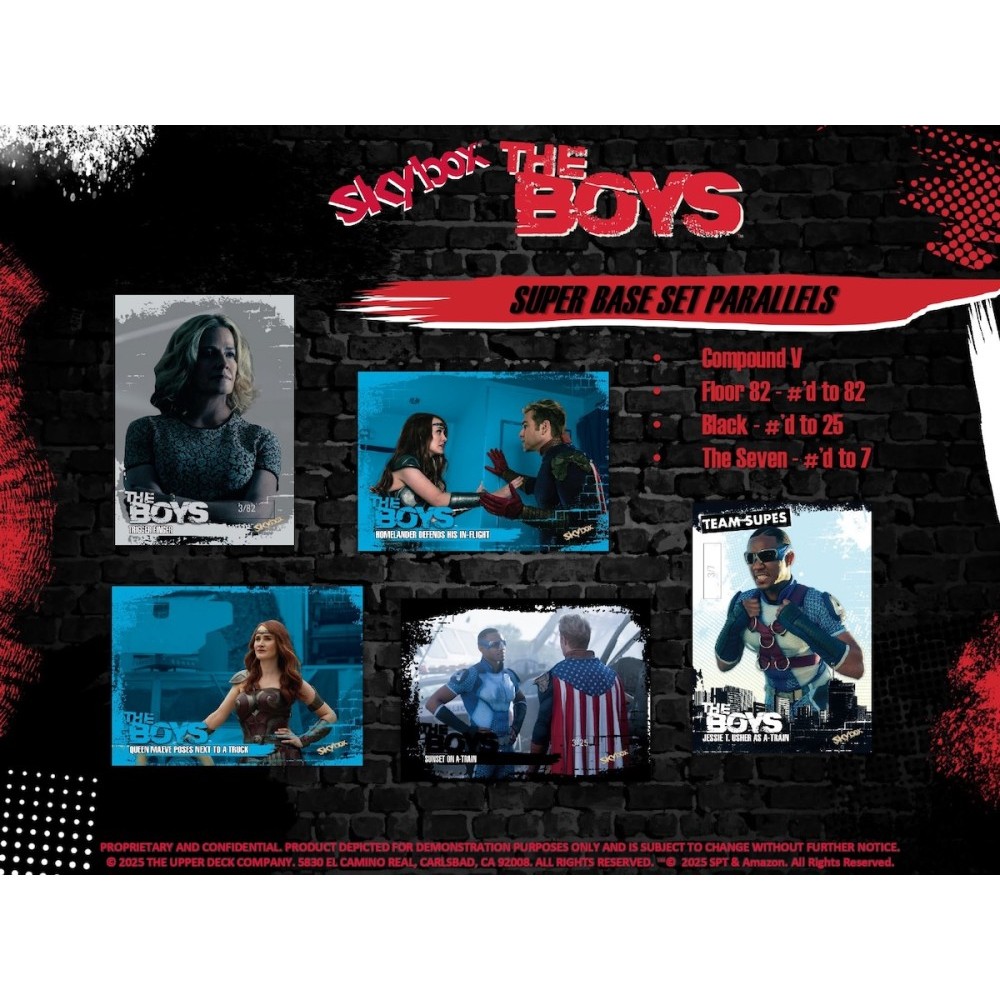 2025 Upper Deck The Boys Season 1 & 2 Hobby 12-Box Case | Steel