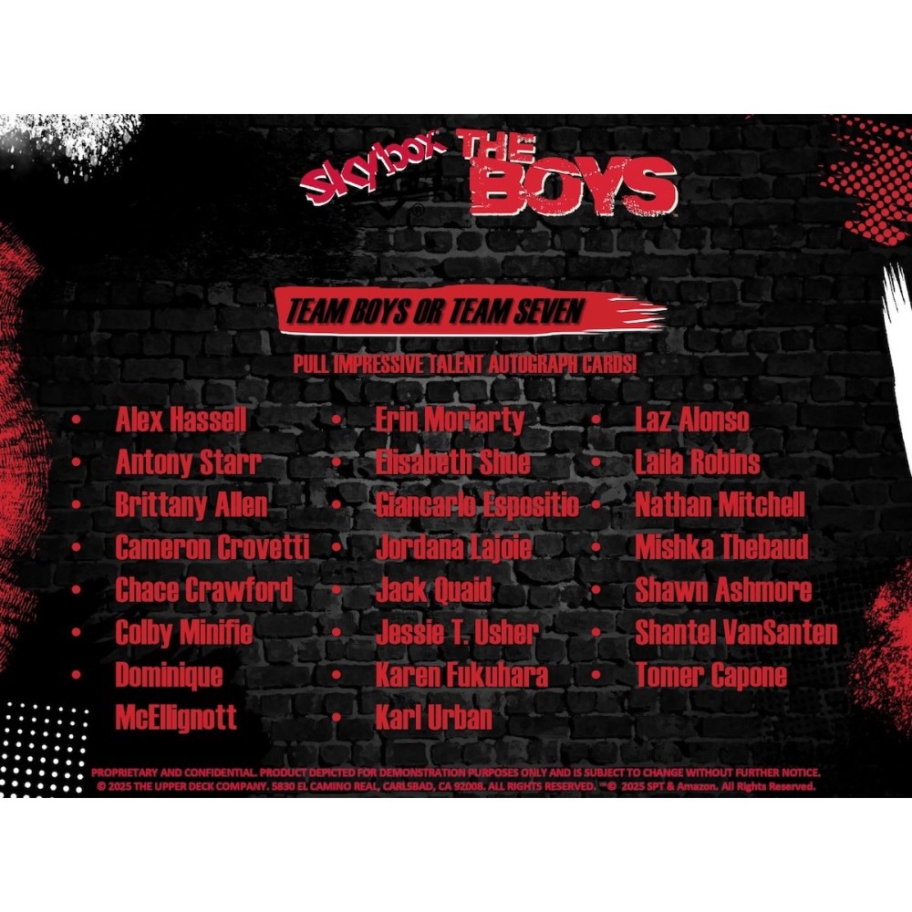 2025 Upper Deck The Boys Season 1 & 2 Hobby Box | Steel City