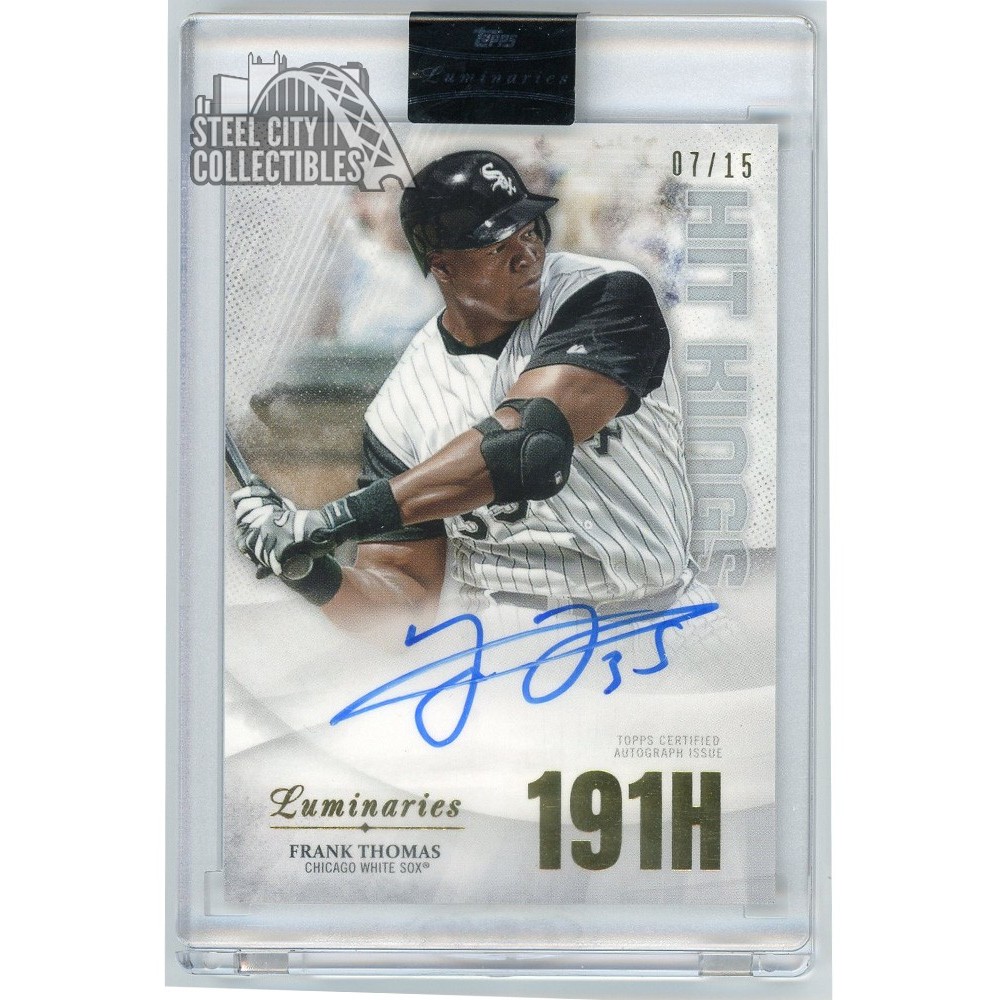 Topps 0 Luminaries Frank Thomas Hit Info, Baseball Checklist, Set