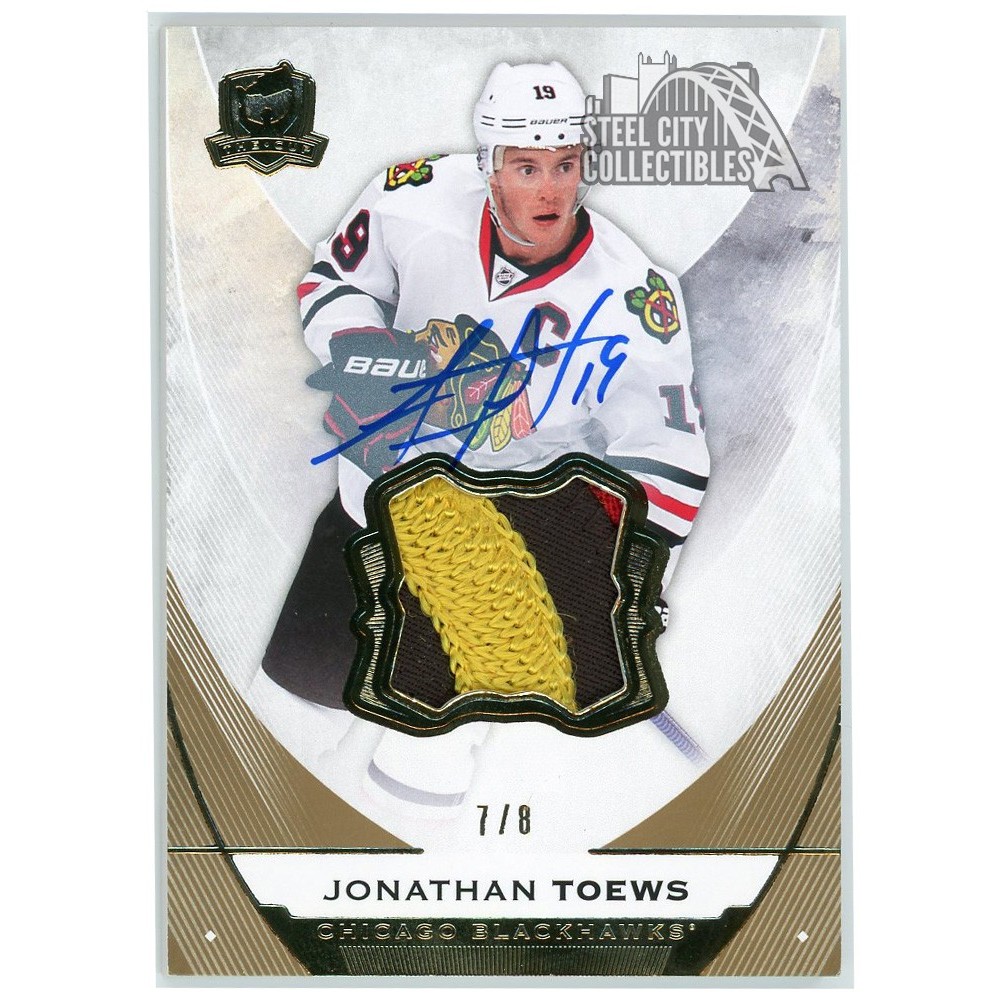 Jonathan Toews 2015-16 Upper Deck The Cup Gold Patch Autograph