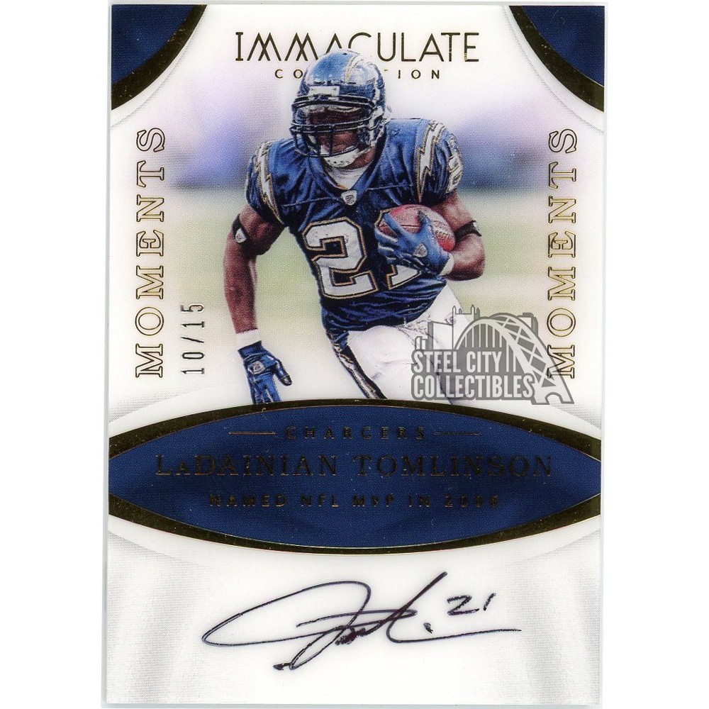 LaDainian Tomlinson 2017 Panini Immaculate Moments Auto 10/15
