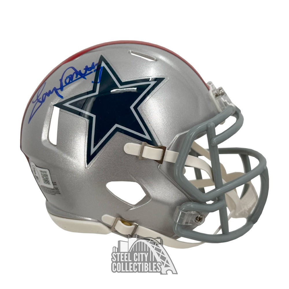 1976 football helmet Dak Prescott Autographed Dallas Cowboys Speed Mini Based on one of the most popular on CeeDee Lamb America Signed 1976