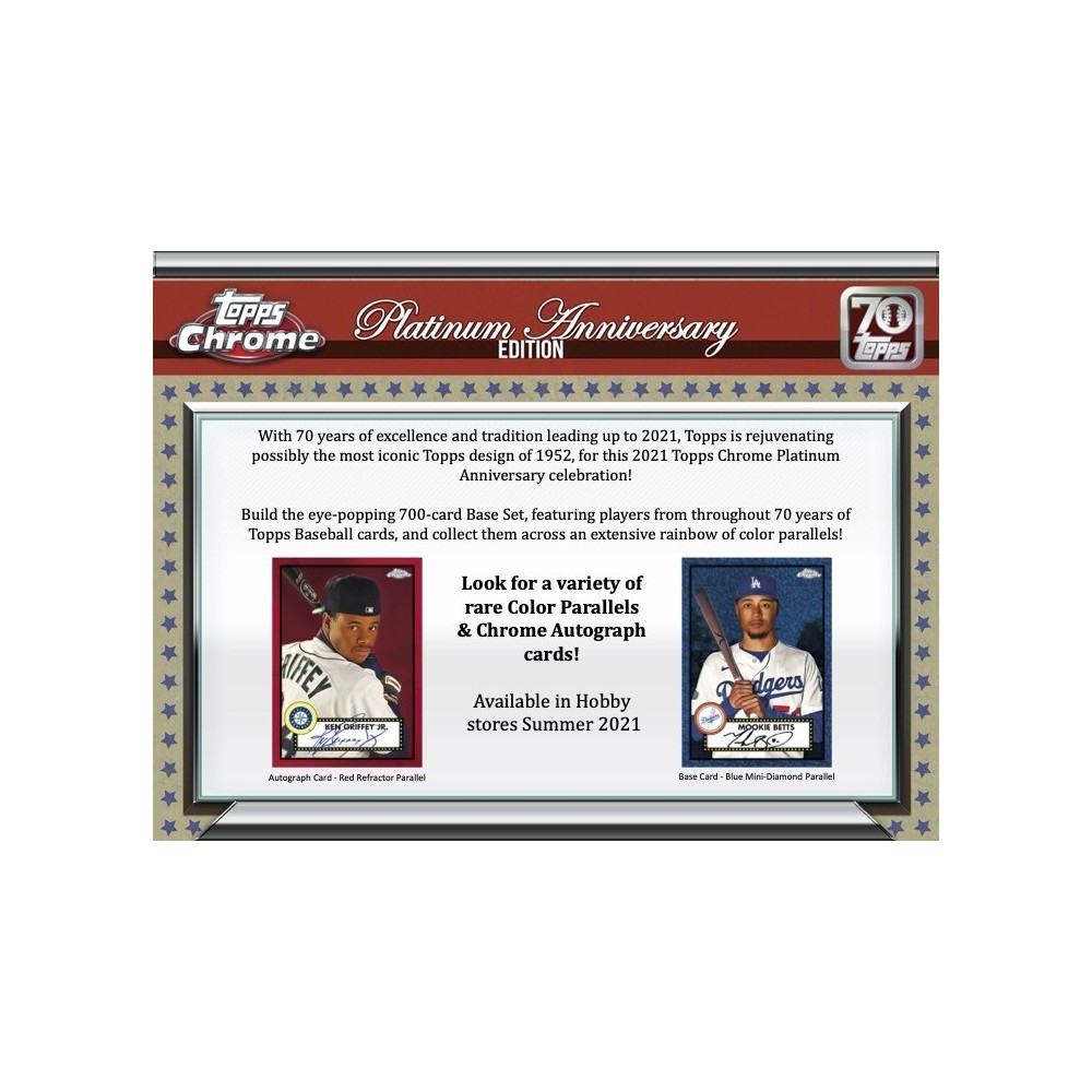 TOPPS CHROME platinum anniversary 新品ボックス 新しい swim.main.jp