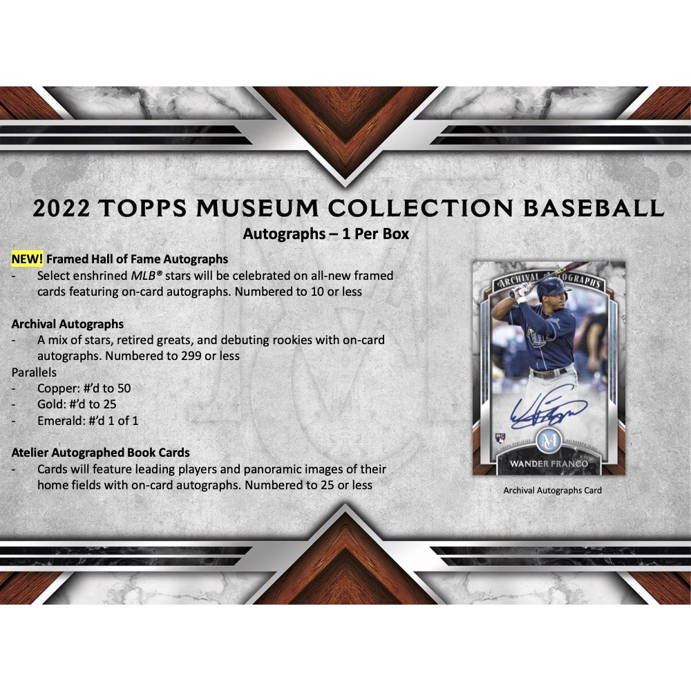 Topps 2022　MUSEUM COLLECTION　新品未開封ミニBOX 2022 Topps Museum Collection Baseball Hobby Box | Steel City