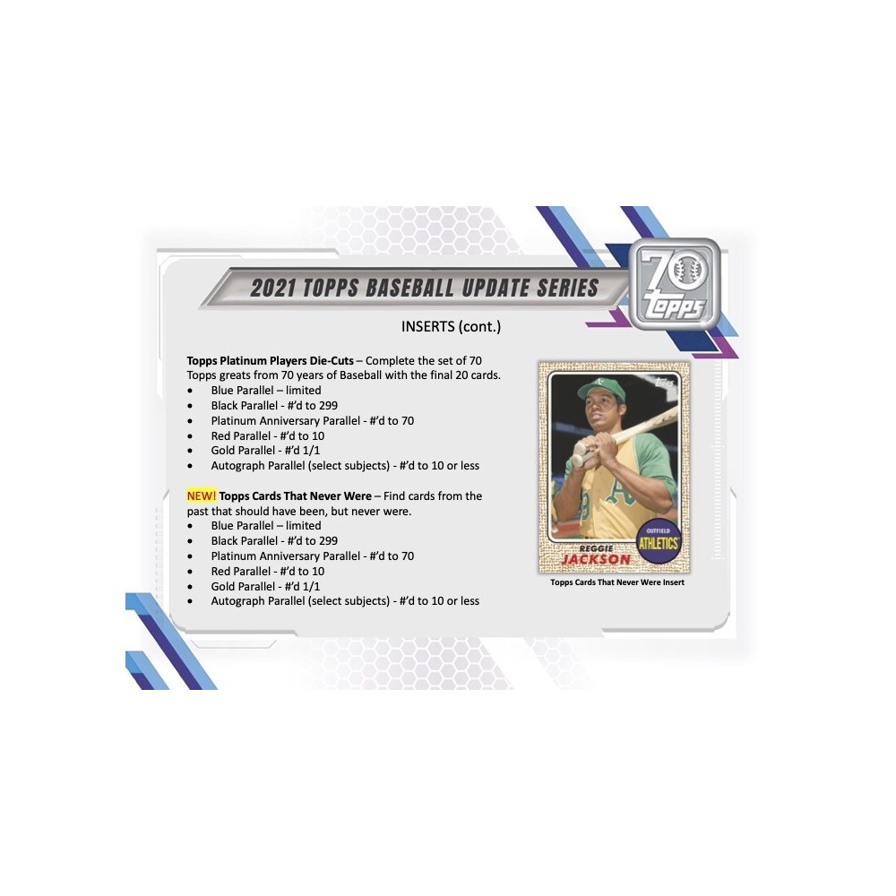 2021 Topps Update Baseball Blaster Box | Steel City Collectibles