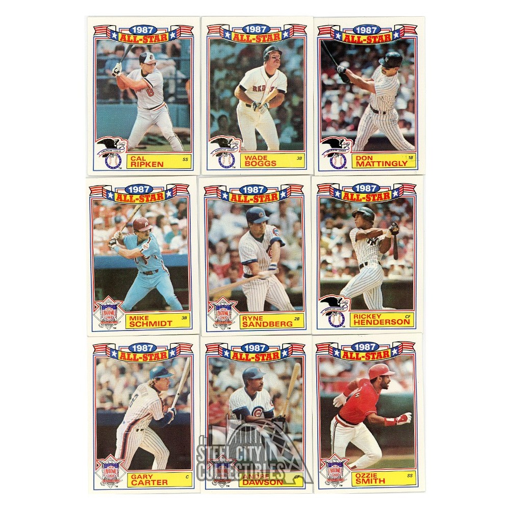 1988 Topps Baseball All Star Glossy 22 Card Set Steel City