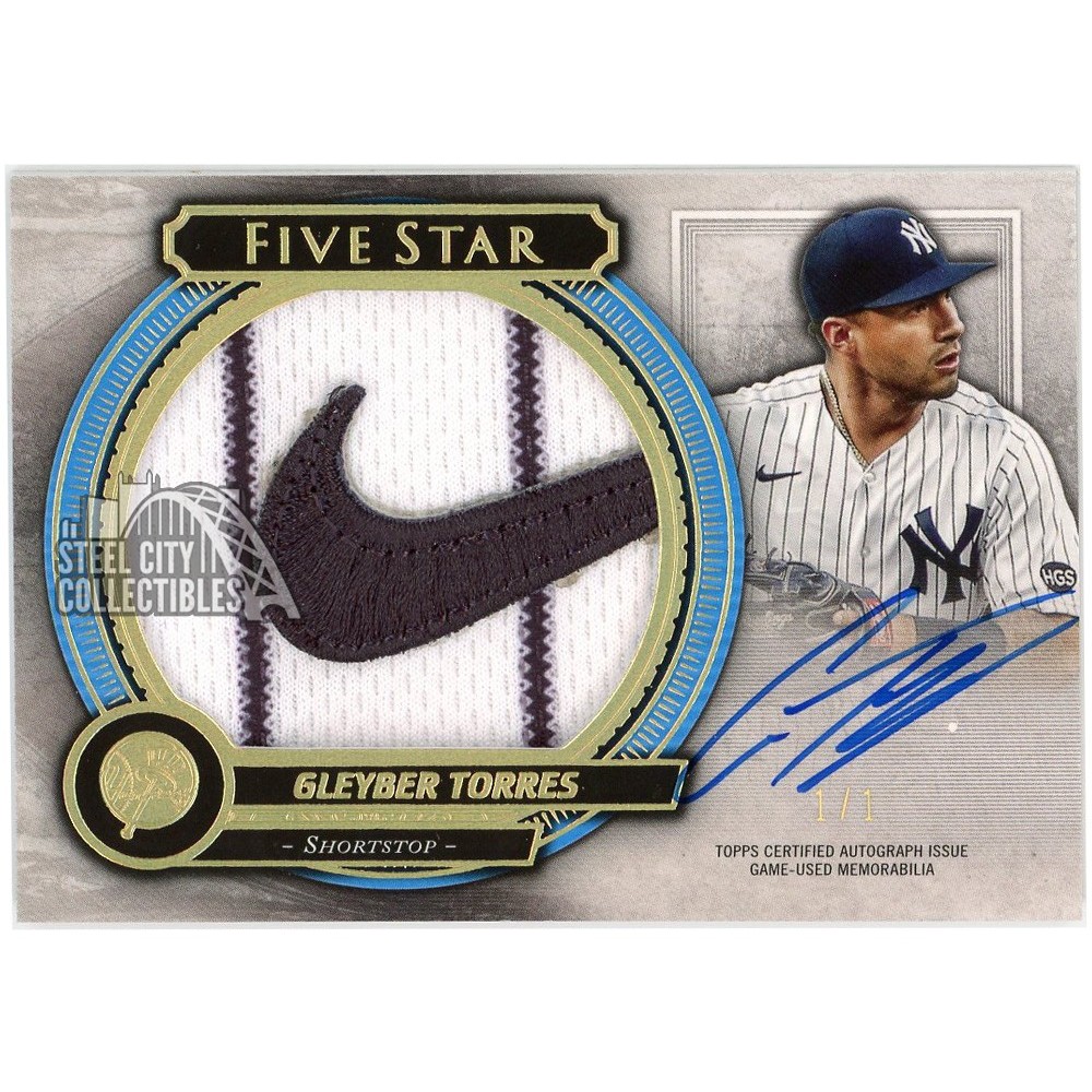 Gleyber Torres 2021 Topps Five Star Jumbo Prime Game-Used Nike