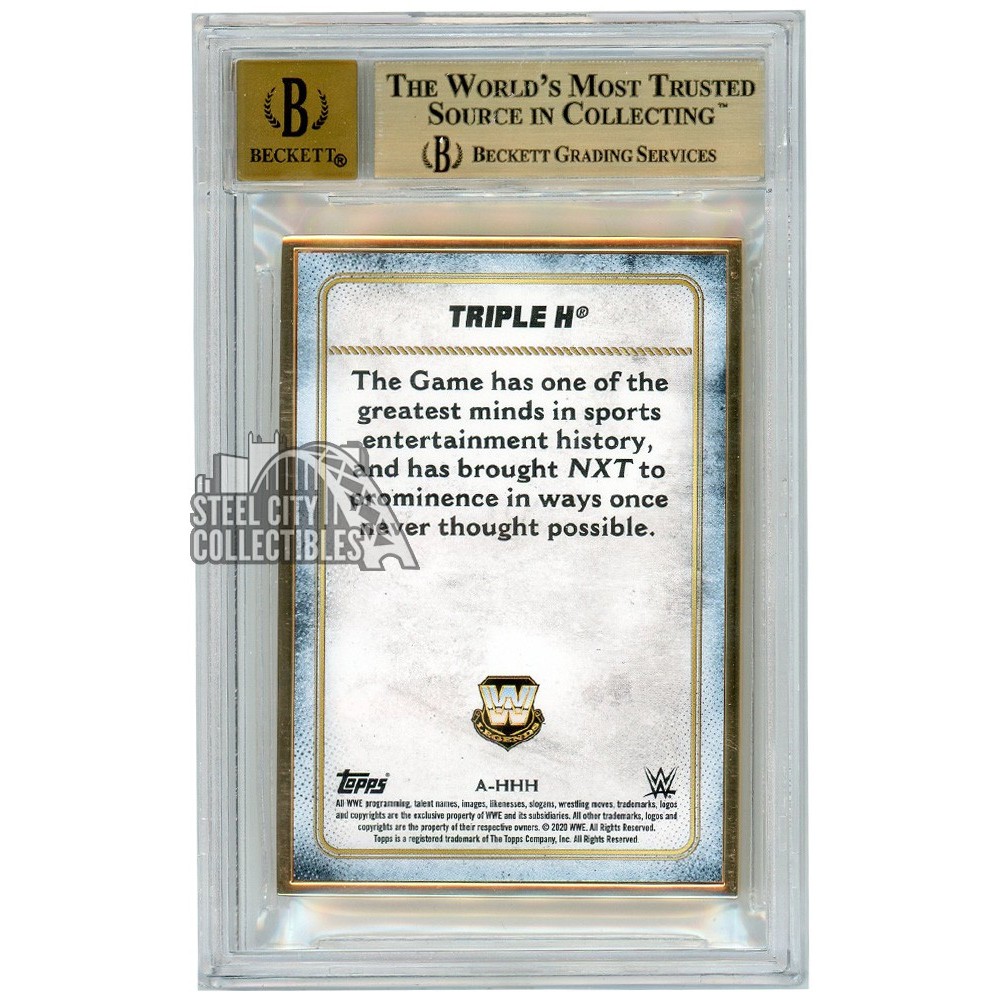 Triple H 2020 Topps Transcendent WWE Autograph Card #A-HHH 21/25