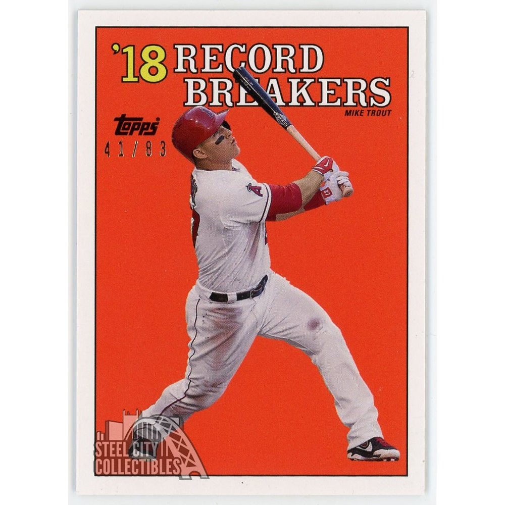 Mike Trout 2018 Topps Transcendent VIP Party Card 1988RB Topps 41/83 MT