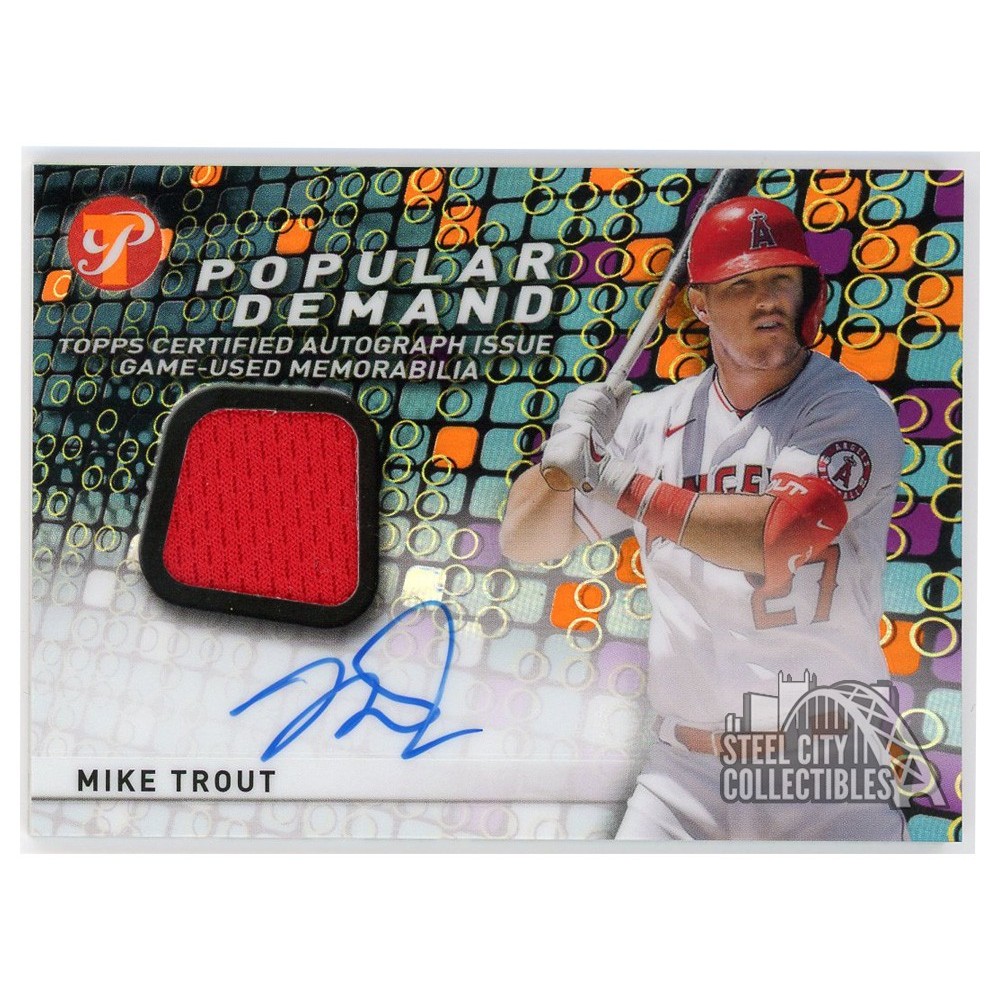 【メール便無料】 Topps 2022 Trout Mike Pristine Patch Orange Demand Popular その他