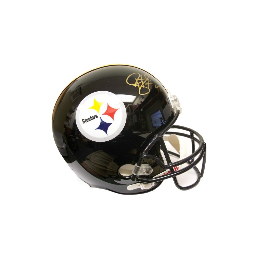 troy polamalu signed helmet