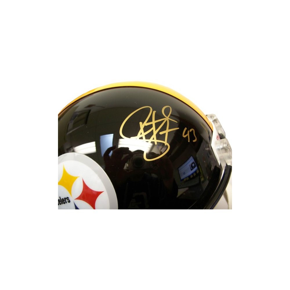 troy polamalu autographed helmet